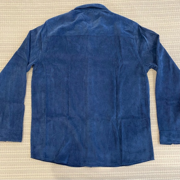 Spyder Men’s Blue Corduroy Button Down Long Sleeve Shirt L - Picture 3 of 8